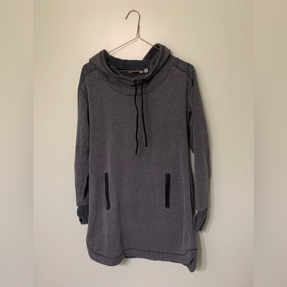 Athleta — women’s gray oversized long hoodie